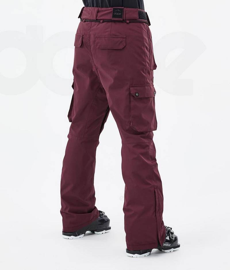 Burgundy Women's Dope Iconic W Ski Pants | India_D1899