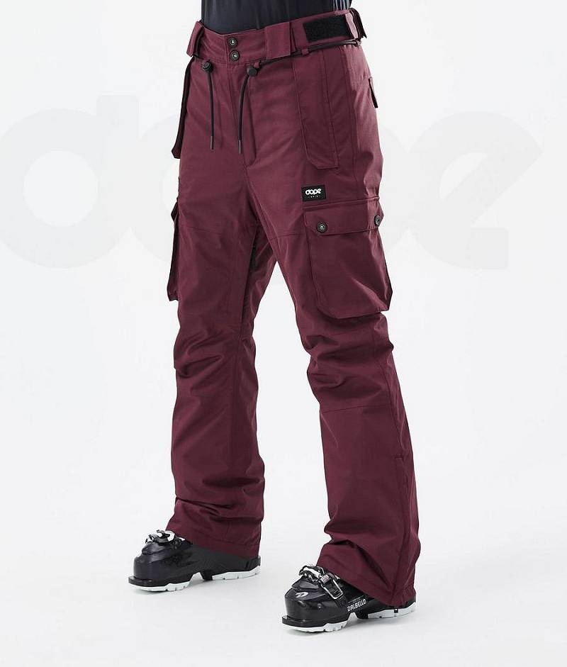 Burgundy Women\'s Dope Iconic W Ski Pants | India_D1899