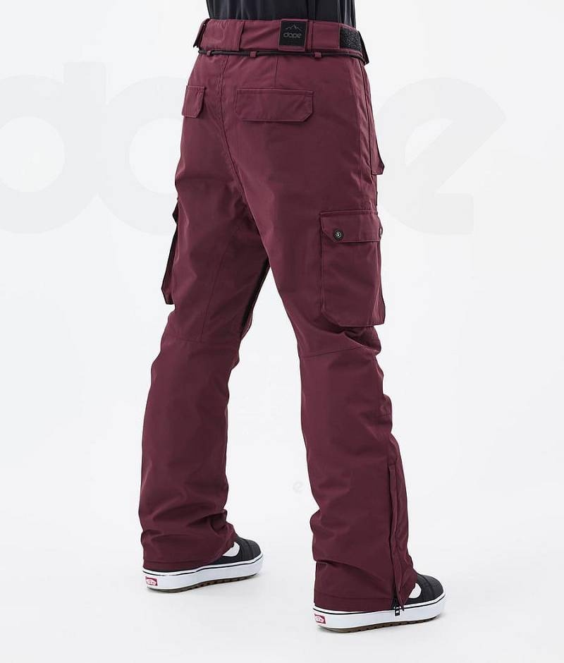 Burgundy Women's Dope Iconic W Snowboard Pants | India_D1428