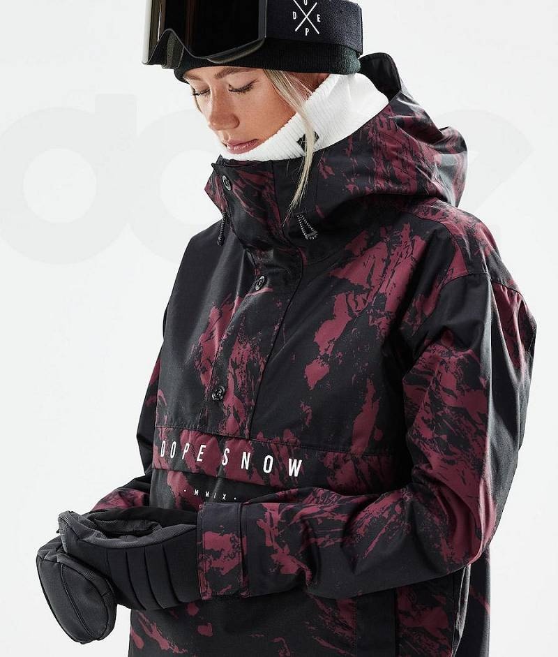 Burgundy Women's Dope Legacy W 2021 Ski Jackets | India_D2386