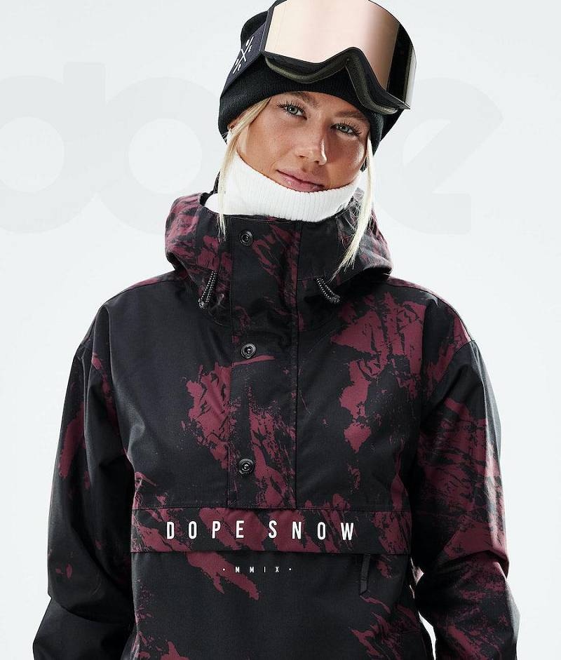 Burgundy Women's Dope Legacy W 2021 Ski Jackets | India_D2386