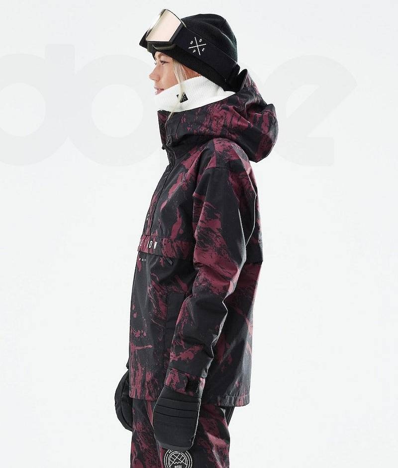 Burgundy Women's Dope Legacy W 2021 Ski Jackets | India_D2386