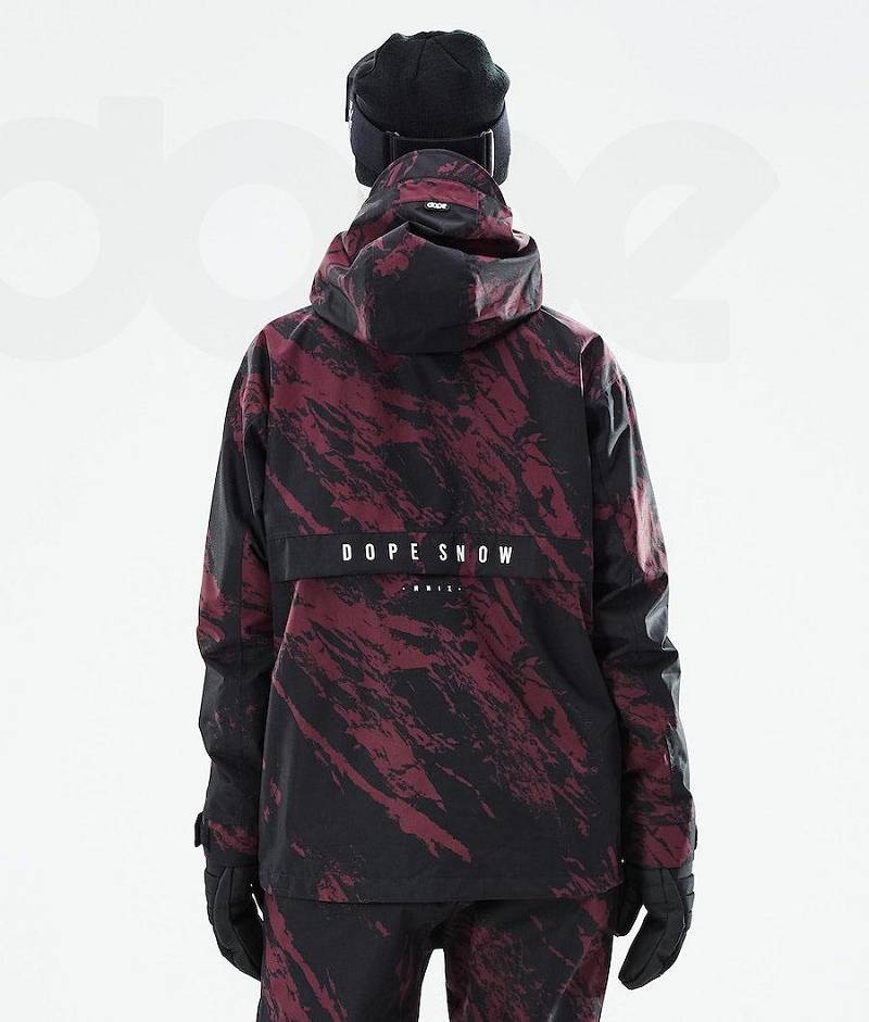 Burgundy Women's Dope Legacy W 2021 Snowboard Jackets | India_D1881