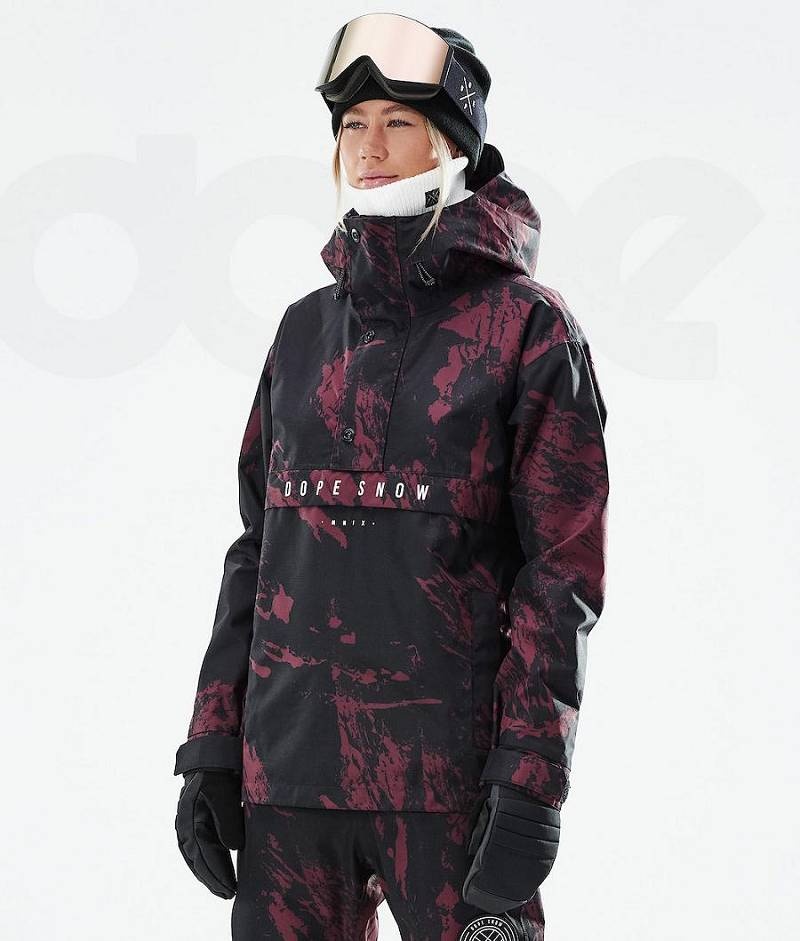 Burgundy Women\'s Dope Legacy W 2021 Snowboard Jackets | India_D1881