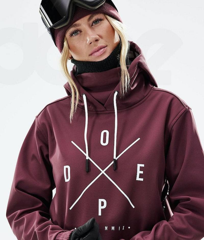 Burgundy Women's Dope Yeti 2021 Ski Jackets | India_D1739