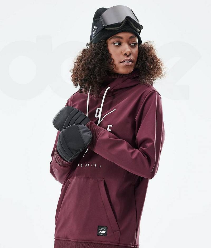 Burgundy Women's Dope Yeti W 10k Ski Jackets | India_D1523