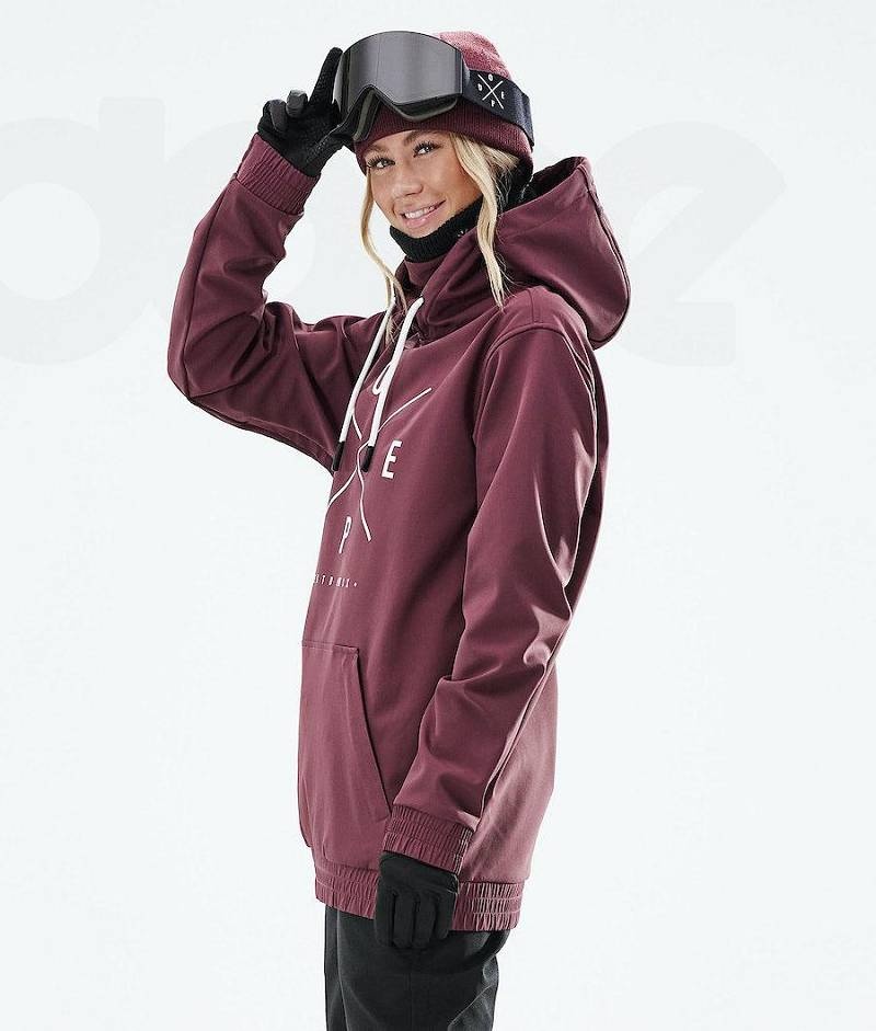 Burgundy Women's Dope Yeti W 2021 Snowboard Jackets | India_D1905