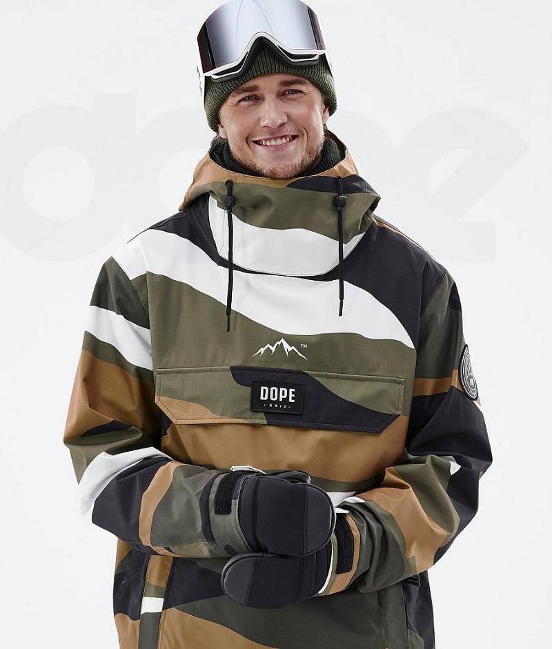 Camo Men's Dope Blizzard Snowboard Jackets | India_D2074