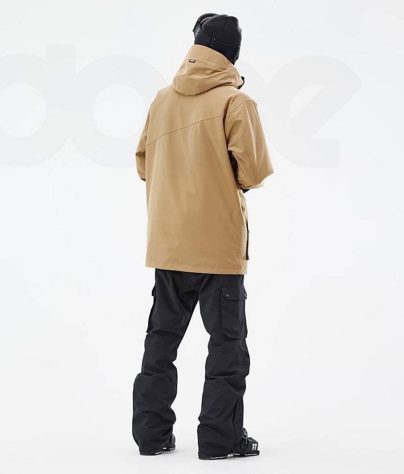 Gold Men's Dope Adept Ski Jackets | India_D1705