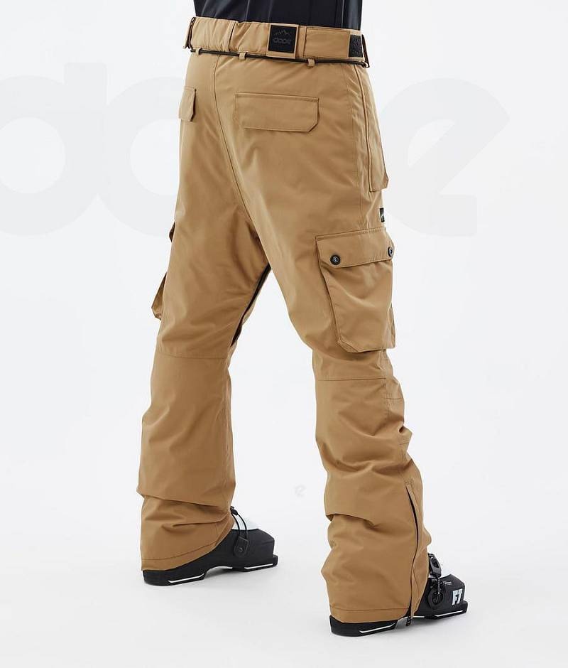 Gold Men's Dope Iconic Ski Pants | India_D1943