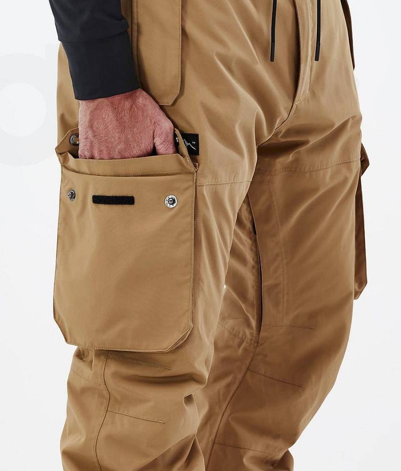 Gold Men's Dope Iconic Ski Pants | India_D1943