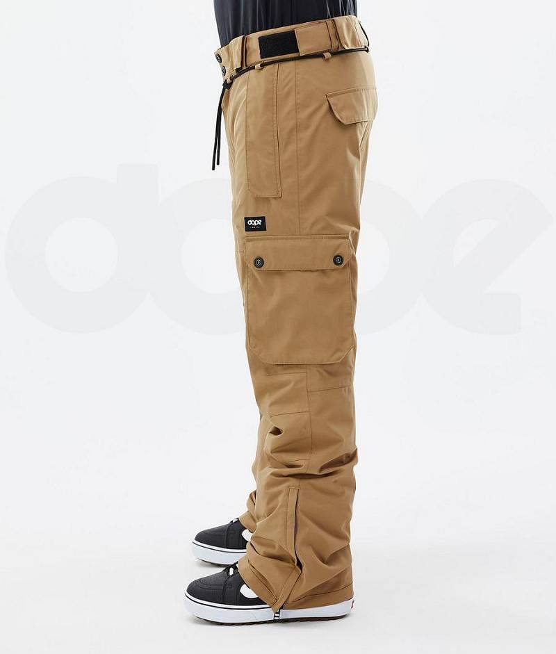 Gold Men's Dope Iconic Snowboard Pants | India_D1182