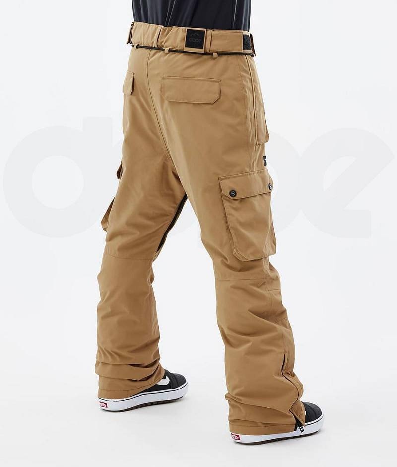 Gold Men's Dope Iconic Snowboard Pants | India_D1182