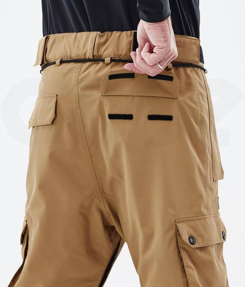 Gold Men's Dope Iconic Snowboard Pants | India_D1182