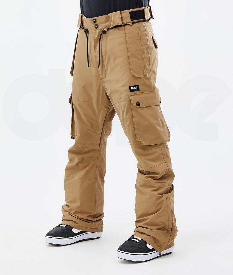 Gold Men\'s Dope Iconic Snowboard Pants | India_D1182