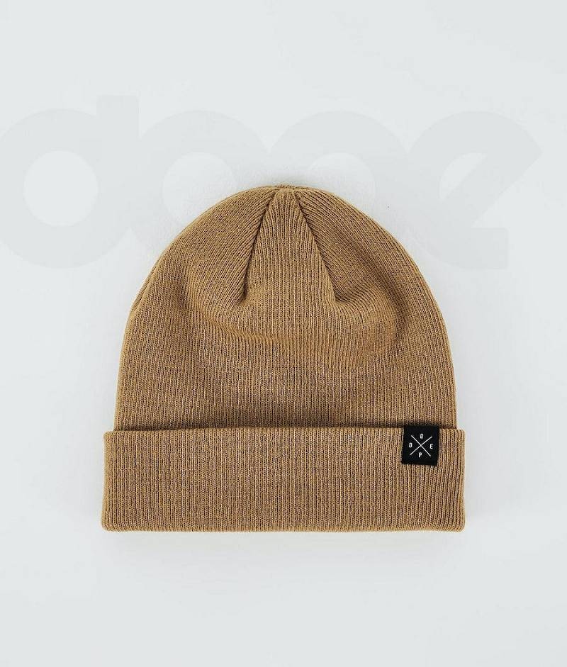 Gold Men\'s Dope Solitude Beanies | India_D1312