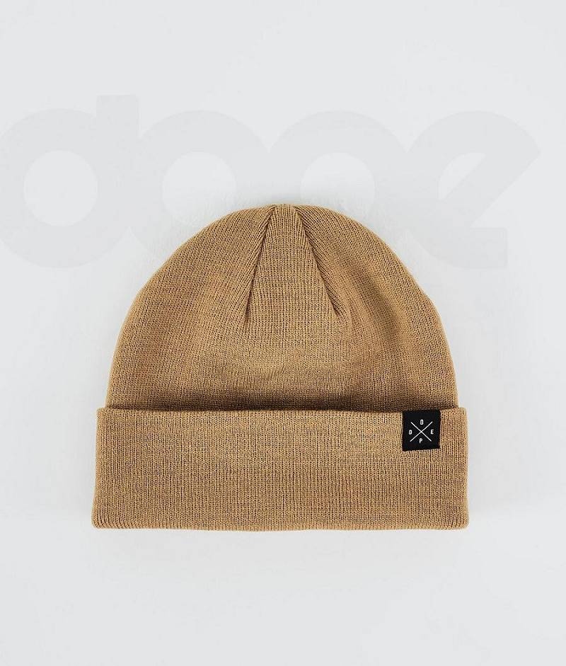 Gold Men\'s Dope Solitude Beanies | India_D1191