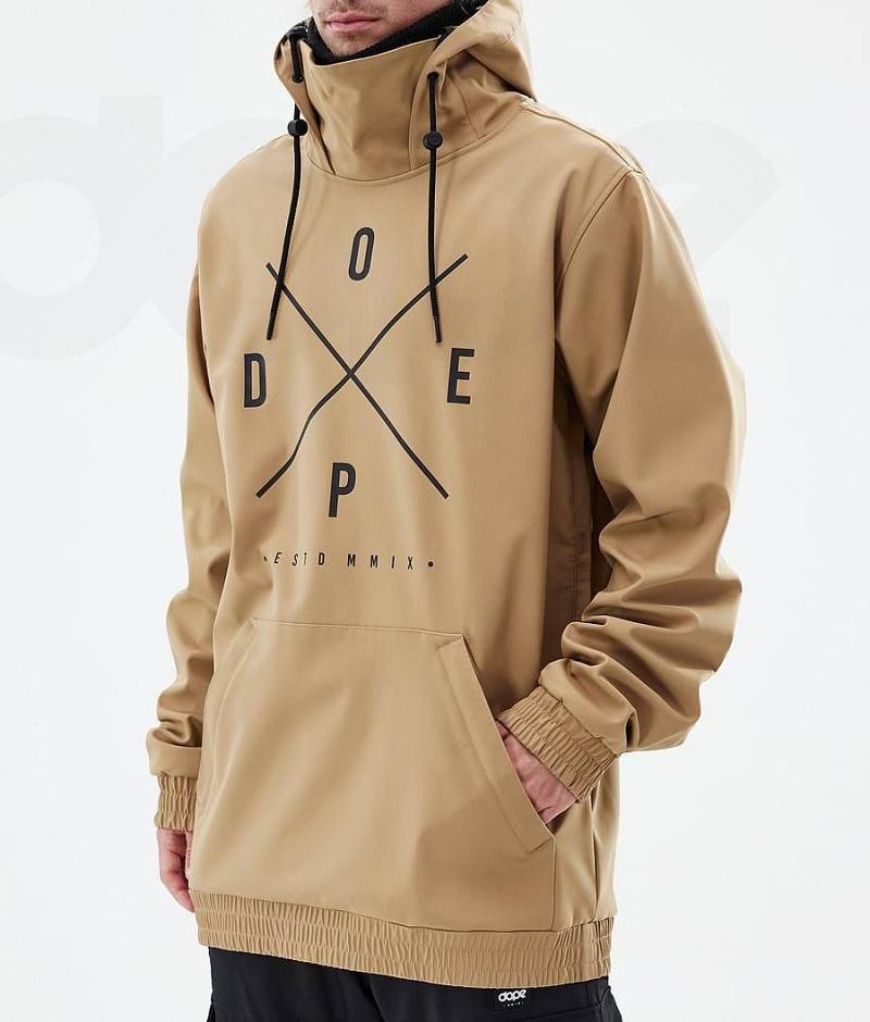 Gold Men's Dope Yeti Ski Jackets | India_D2487