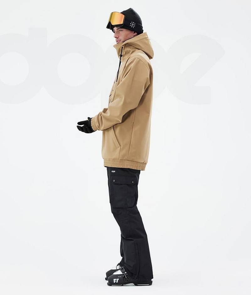 Gold Men's Dope Yeti Ski Jackets | India_D2487