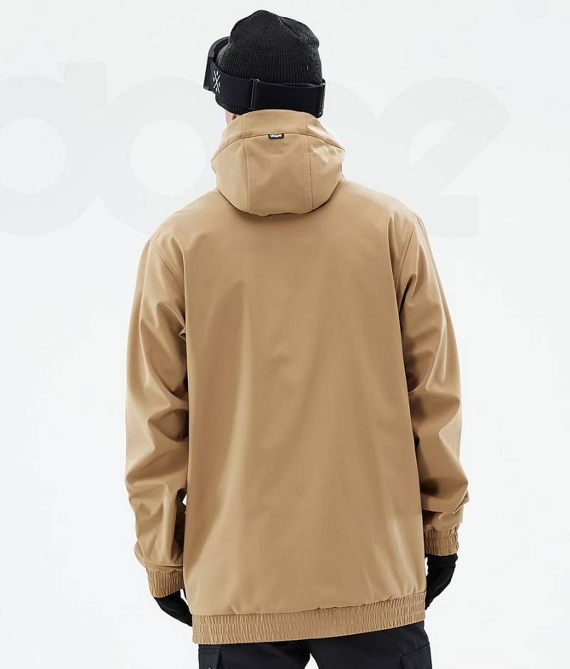 Gold Men's Dope Yeti Ski Jackets | India_D2487