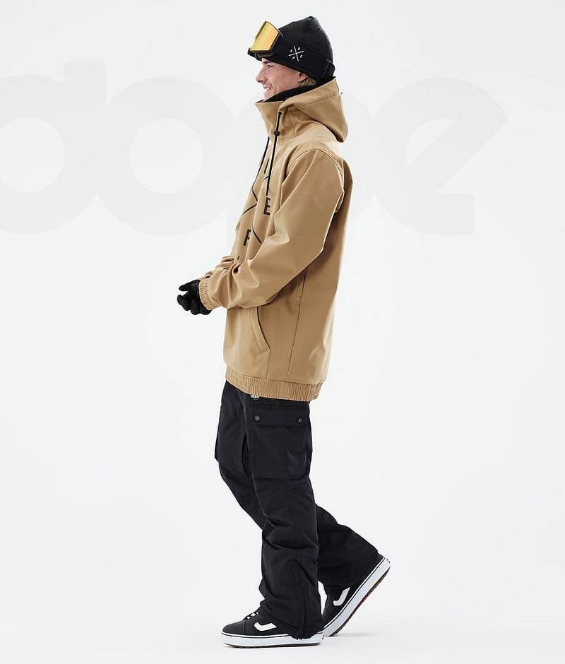 Gold Men's Dope Yeti Snowboard Jackets | India_D2483