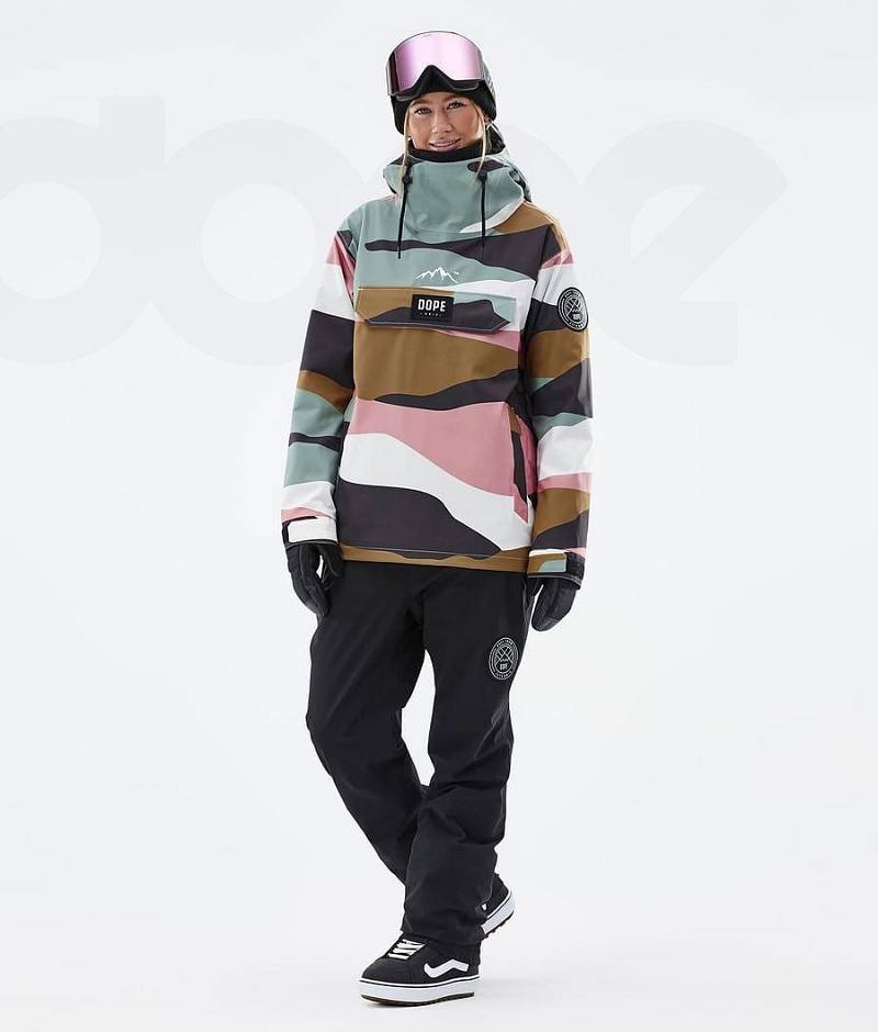 Gold Pink Women's Dope Blizzard W Snowboard Jackets | India_D1025