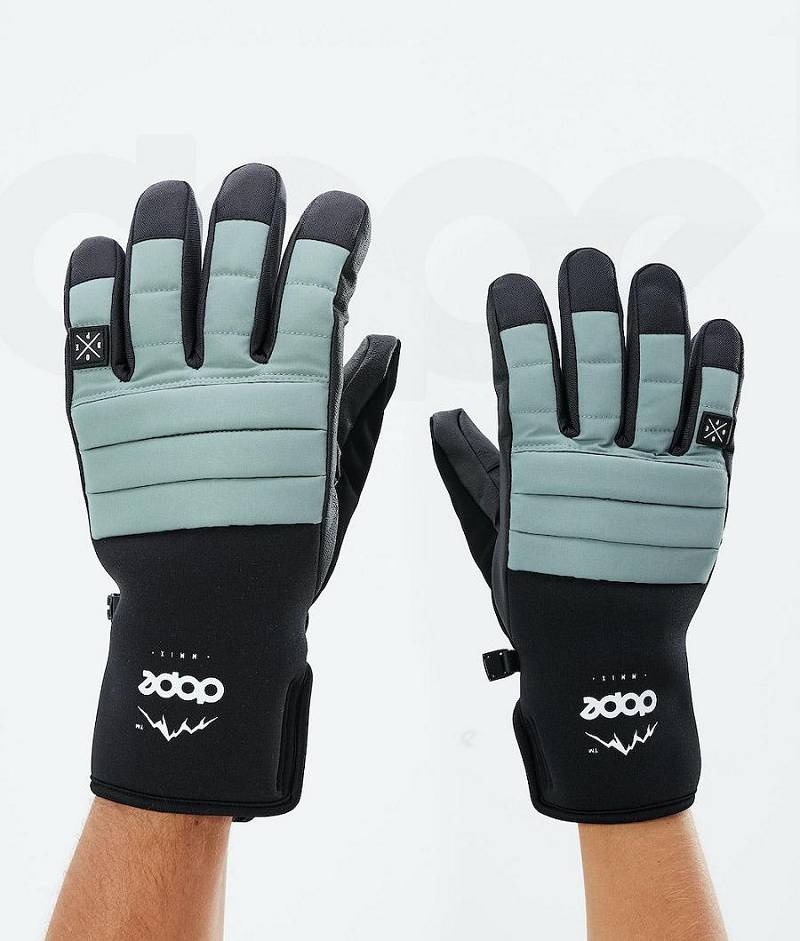 Green Men\'s Dope Ace 2021 Snowboard Gloves | India_D2345