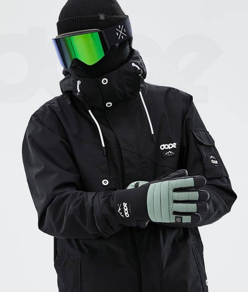 Green Men's Dope Ace Snowboard Gloves | India_D1272