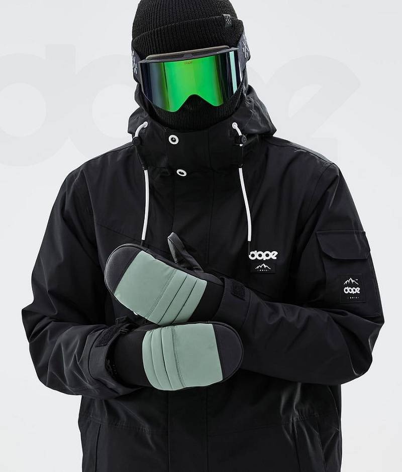 Green Men's Dope Ace Snowboard Gloves | India_D1305