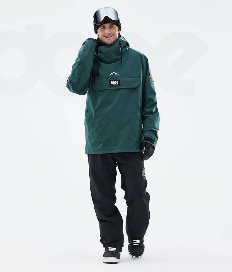 Green Men's Dope Blizzard Snowboard Jackets | India_D1259