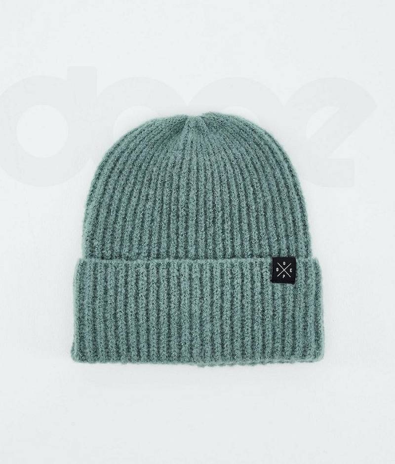 Green Men\'s Dope Chunky Beanies | India_D2168