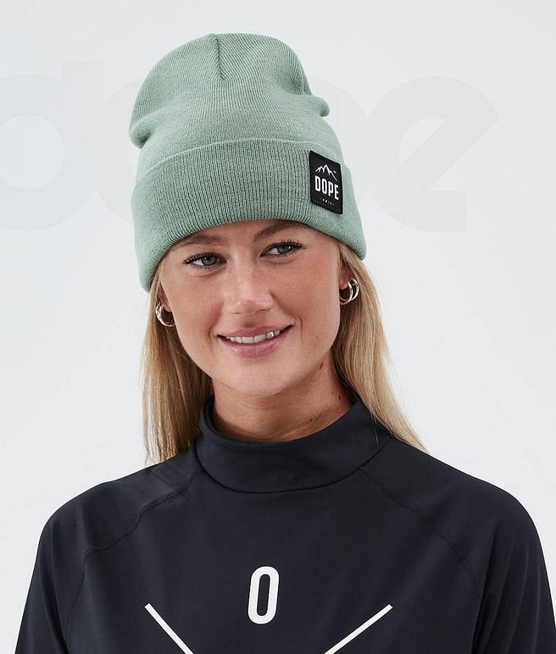 Green Men's Dope Paradise Beanies | India_D2034