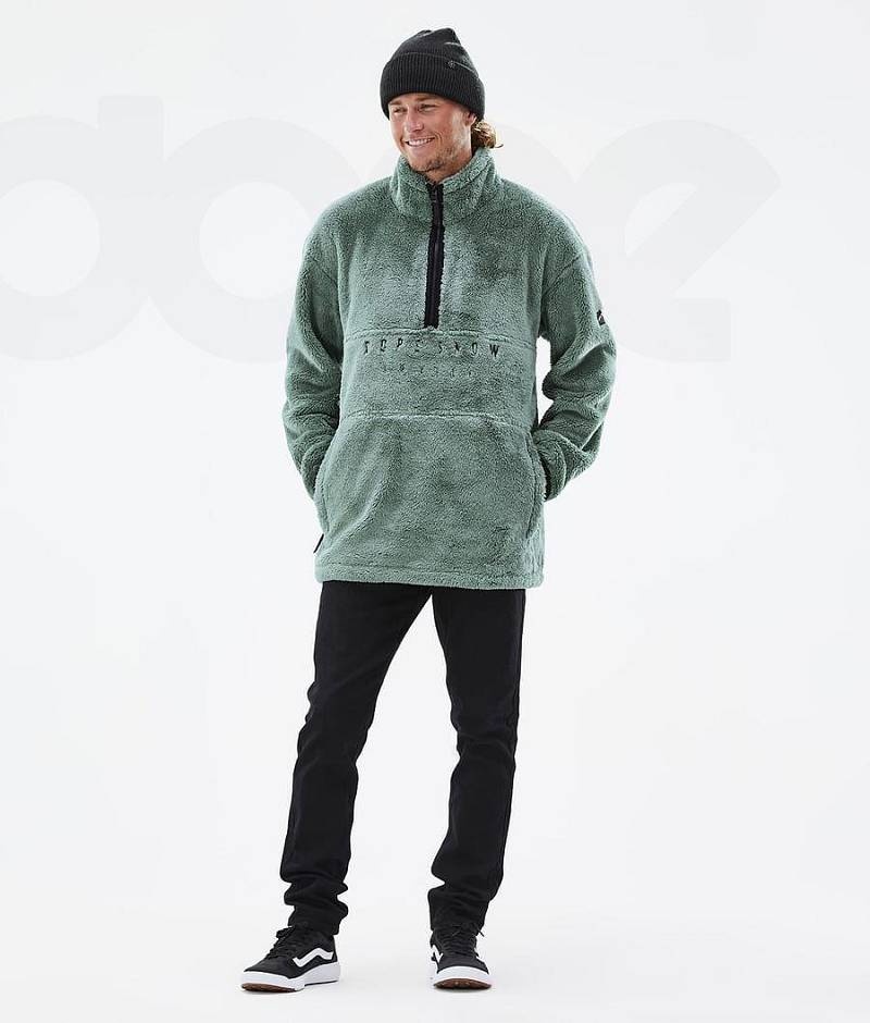 Green Men's Dope Pile Fleece | India_D1345