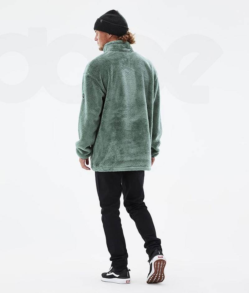 Green Men's Dope Pile Fleece | India_D1345