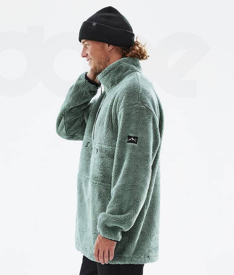 Green Men's Dope Pile Fleece | India_D1345