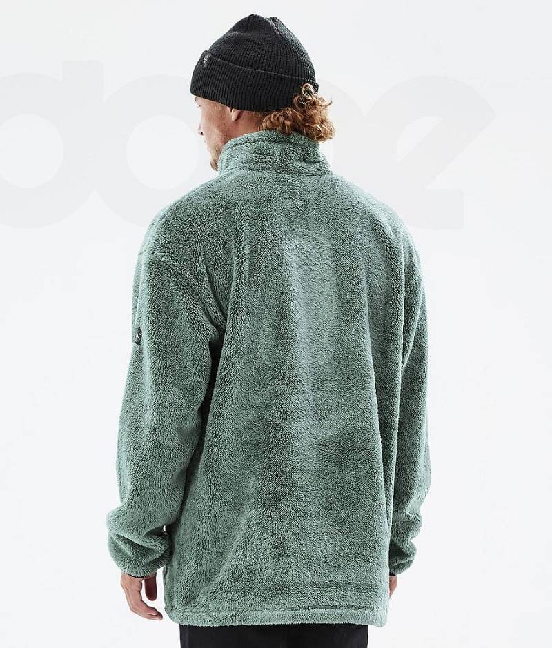 Green Men's Dope Pile Fleece | India_D1345