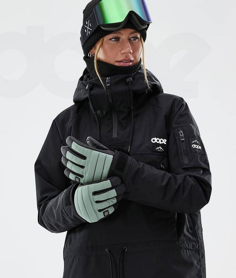 Green Women's Dope Ace Snowboard Gloves | India_D1853