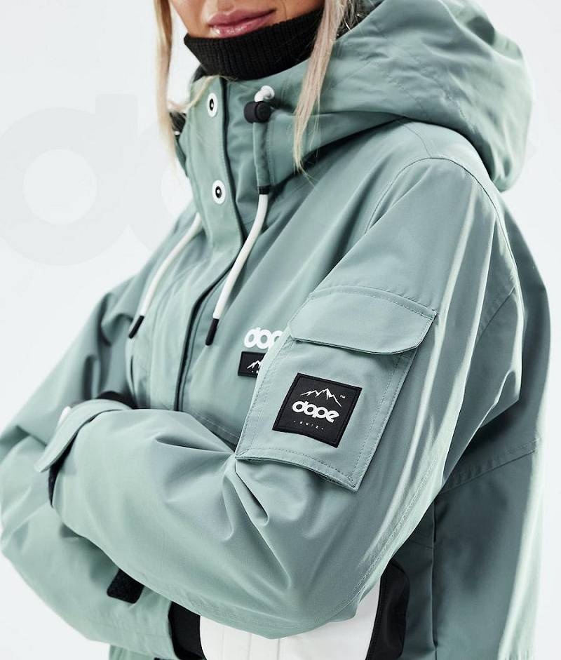 Green Women's Dope Adept W 2021 Ski Jackets | India_D2054