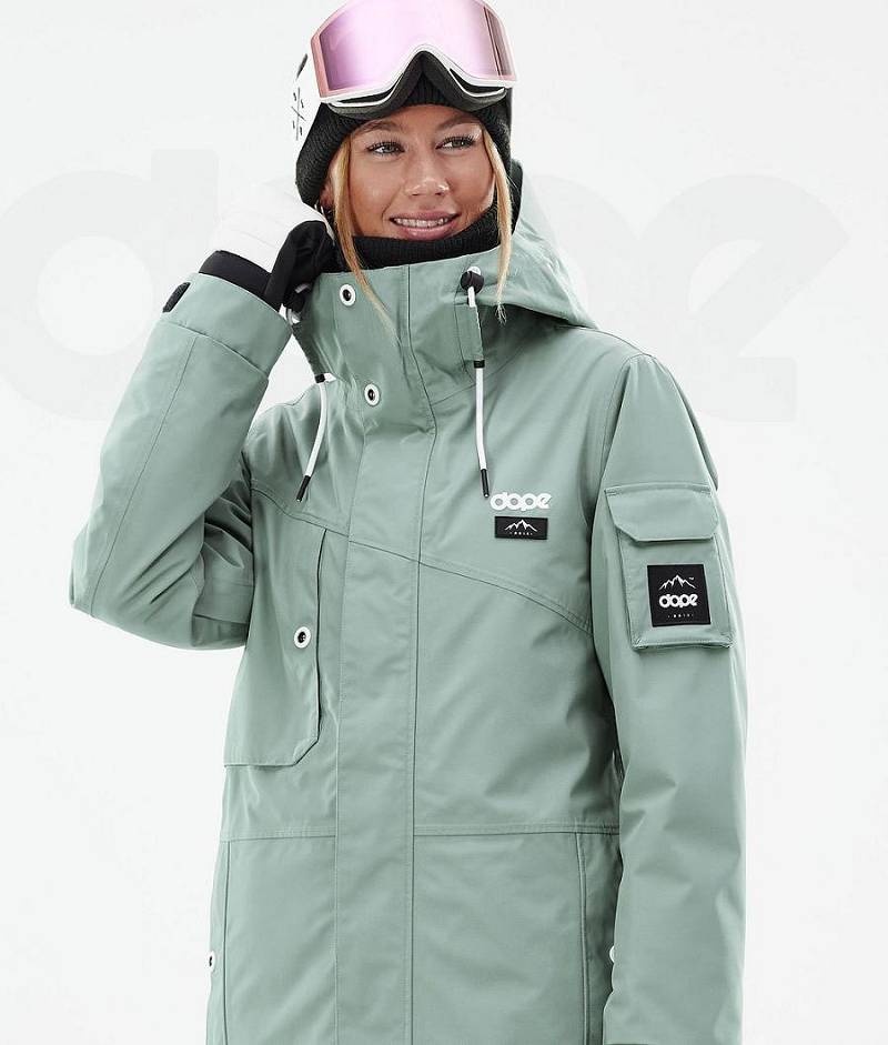 Green Women's Dope Adept W Ski Jackets | India_D1029