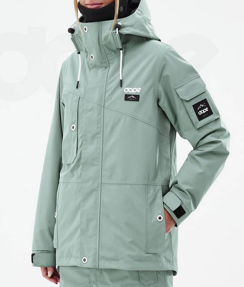 Green Women's Dope Adept W Ski Jackets | India_D1029