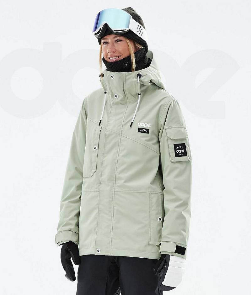 Green Women\'s Dope Adept W Snowboard Jackets | India_D2247