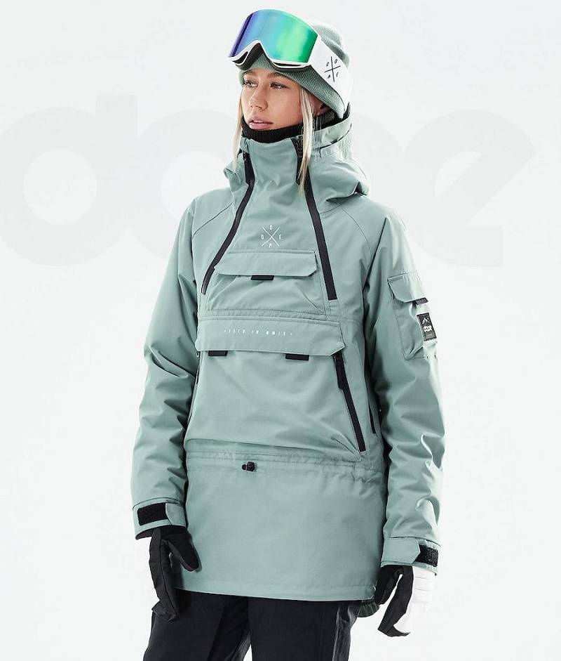 Green Women\'s Dope Akin W 2021 Ski Jackets | India_D2190