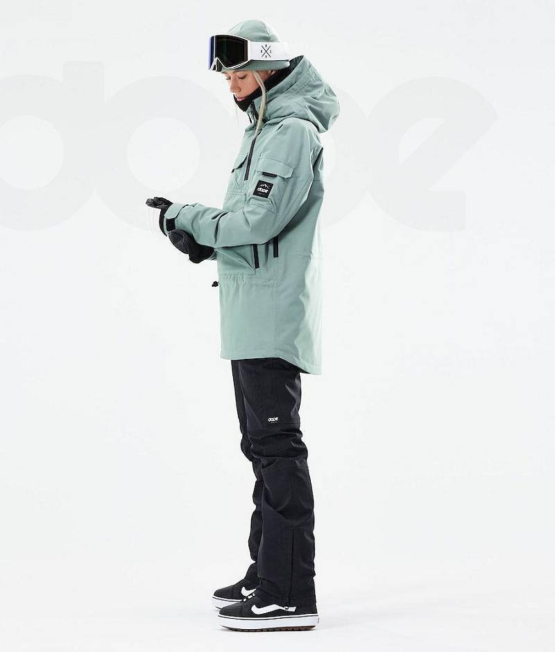 Green Women's Dope Akin W 2021 Snowboard Jackets | India_D1318