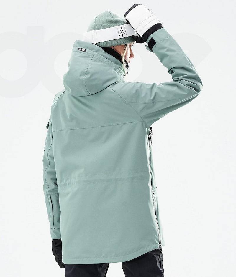 Green Women's Dope Akin W 2021 Snowboard Jackets | India_D1318