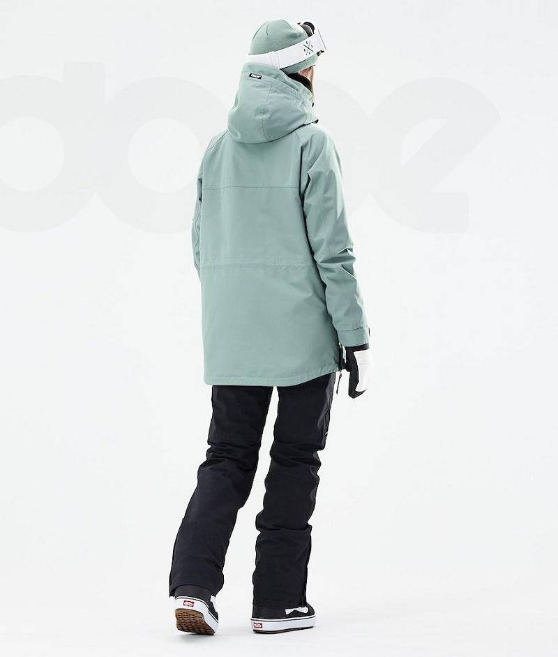 Green Women's Dope Akin W 2021 Snowboard Jackets | India_D1318