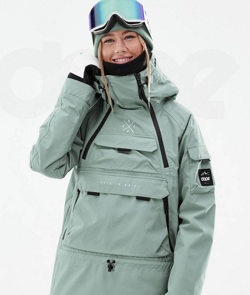 Green Women's Dope Akin W Ski Jackets | India_D1532