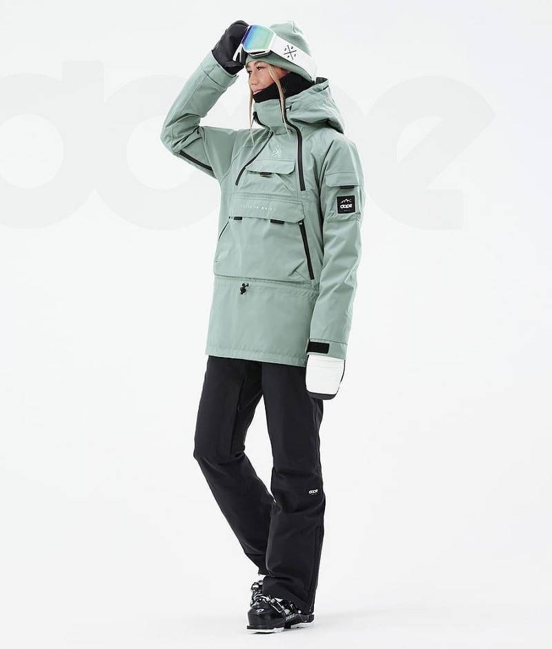 Green Women's Dope Akin W Ski Jackets | India_D1532