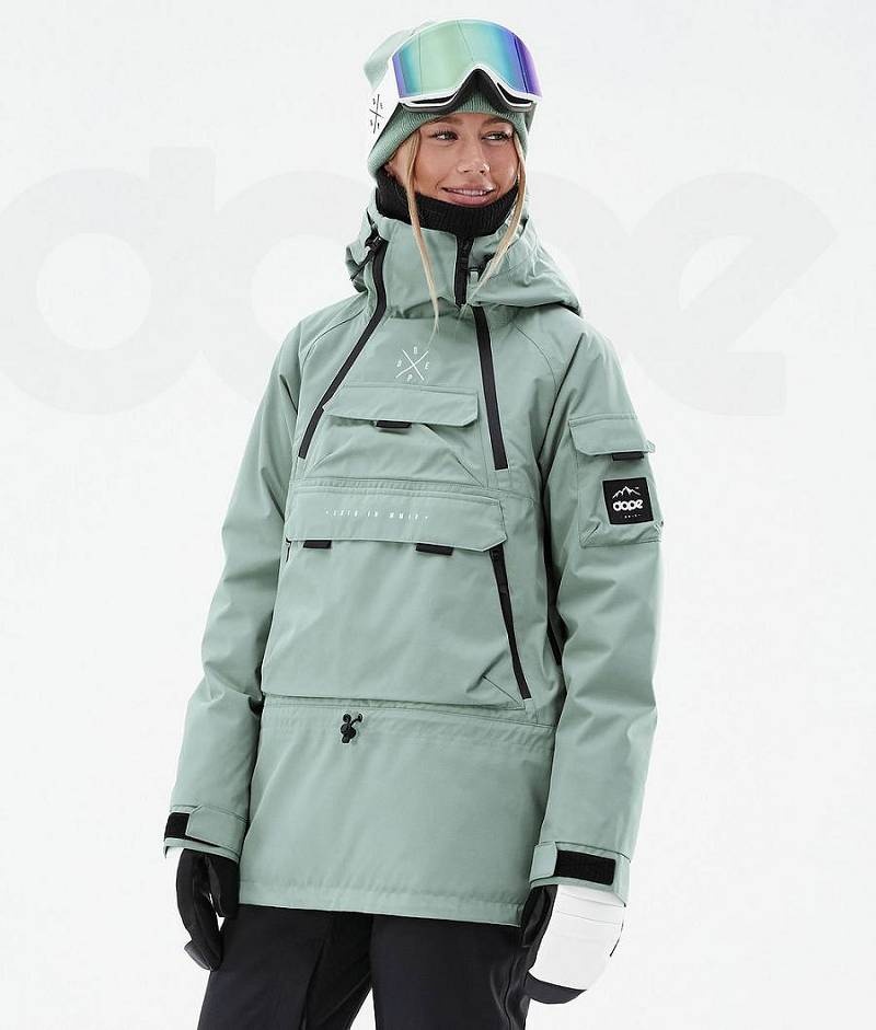 Green Women\'s Dope Akin W Ski Jackets | India_D1532