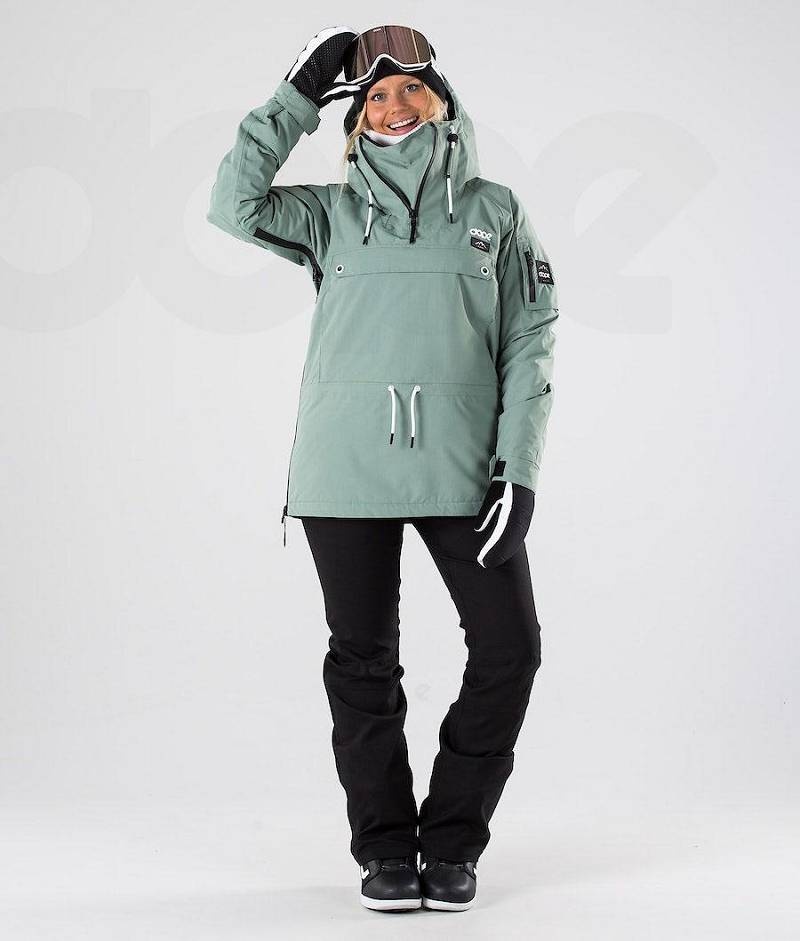 Green Women's Dope Annok W 2019 Snowboard Jackets | India_D1279