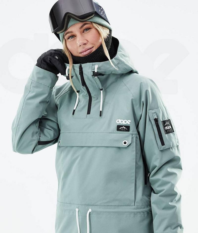 Green Women's Dope Annok W 2021 Snowboard Jackets | India_D2290